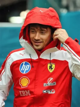 F1 Grand Prix Of Miami Charles Leclerc Jacket Close-Up