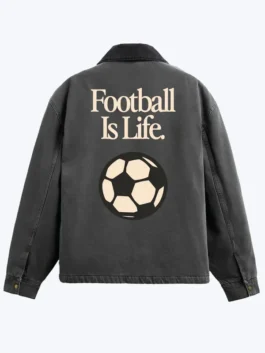 World Cup 2026 black jacket with clean front design and athletic appeal.