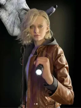 Resident Evil Requiem brown jacket with bold game-inspired look.