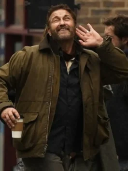 Greenland 2 Migration Gerard Butler Cotton Jacket with rugged survival movie styling.