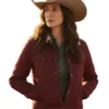 Heartland S19 Gracie Pryce Burgundy Jacket front view.