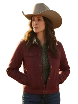 Heartland S19 Gracie Pryce Burgundy Jacket front view.