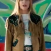 High Potential S02 Morgan Gillory Fringe Jacket Front View