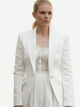 Kate Mara white blazer inspired by Imperfect Women TV style.