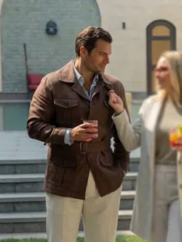 In the Grey brown jacket with clean front design and casual outerwear appeal.