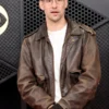 Jack Antonoff Grammy Awards Leather Jacket with clean front styling.