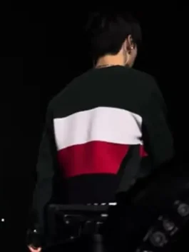 BTS Swimside Event 2026 black jacket with clean celebrity styling.