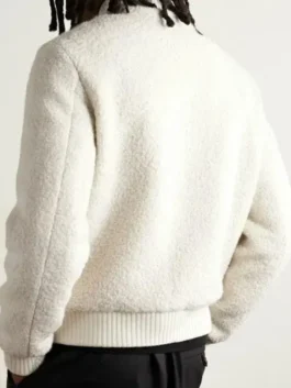 John Legend Brandon Boucle Bomber Jacket Back