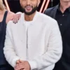John Legend Brandon Boucle Bomber Jacket Front