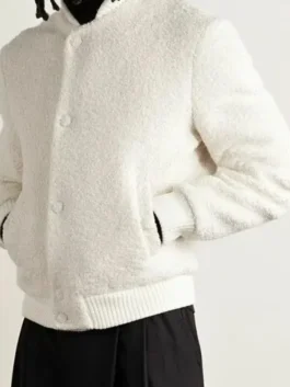 John Legend Brandon Boucle Bomber Jacket Side