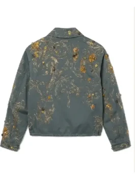 John Legend Grey Embellished Jacket back view showing rear structure, sleeve shape, and grey jacket fit