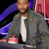 John Legend Grey Embellished Jacket front view showing embellishment, closure, and jacket structure