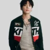 Jung Kook BTS Swimside Event 2026 Black Jacket front view.