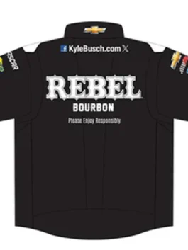 KYLE BUSCH REBEL BOURBON UNIFORM JACKET BACK DESIGN