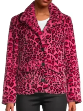 Kaitlin Olson Pink Leopard Print Jacket View Look