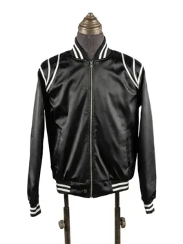 Keith Powers The Gates 2026 Black Bomber Jacket Front