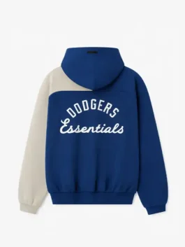 LA Dodgers Fear of God Half-Zip Hoodie Back View