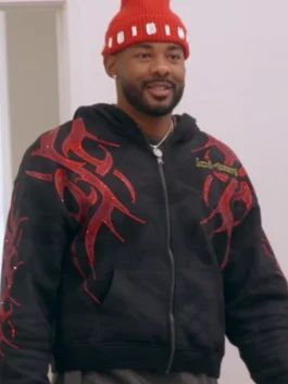 Love Island Beyond The Villa S02 Chris Seeley Zip Hoodie with relaxed TV styling.