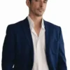M.I.A. 2026 Alberto Guerra Blue Blazer front view with smart collar and clean blue finish