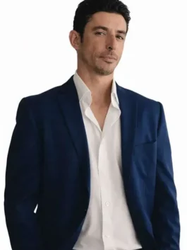 M.I.A. 2026 Alberto Guerra Blue Blazer front view with smart collar and clean blue finish