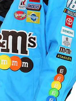 M&Ms Full-Snap Twill Cotton Uniform Jacket Close-Up View