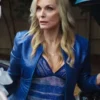 Margos Got Money Troubles Shyanne Millet Blue Jacket front view.