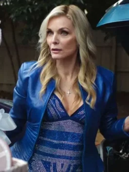 Margos Got Money Troubles Shyanne Millet Blue Jacket front view.