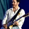 Mexico Tour 2026 Kevin Jonas White Jacket front view showing white color, collar, closure, and clean fit
