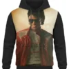 Michael 2026 Black Pullover Hoodie with clean movie-inspired casual styling.