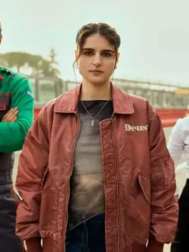Motorvalley 2026 Caterina Forza Bomber Jacket front view.
