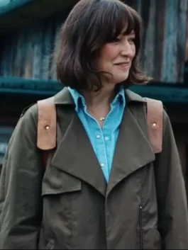 Eat Pray Bark 2026 green jacket with clean movie-inspired look.