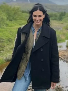 Morena Baccarin wool coat inspired by Greenland 2 Migration character look.