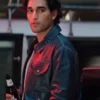 Off Campus Justin Black Leather Jacket with clean front styling.