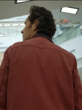 Power Ballad maroon jacket with clean front design and casual outerwear appeal.