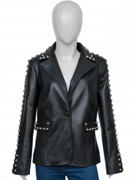 Reba Mcentire Studded Leather Jacket View Look
