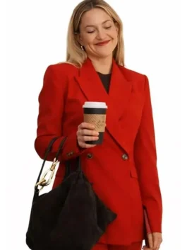 Running Point S02 Isla Gordon Red Blazer with clean front styling.