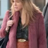 S01 Morgan Gillory Cropped Fur Jacket Front View