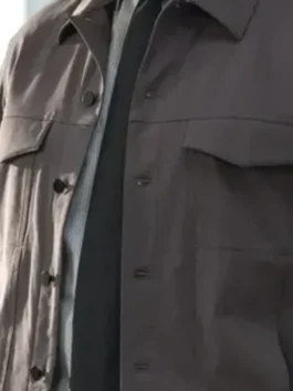 S02 Adam Karadec Grey Jacket Close-Up View