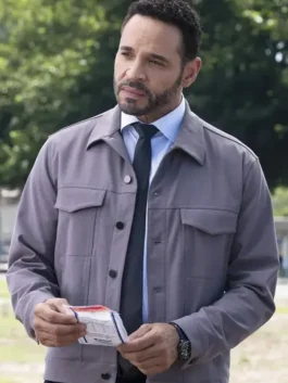 S02 Adam Karadec Grey Jacket Front View