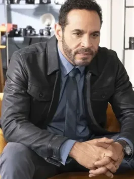 S02 Daniel Sunjata Leather Jacket Front View