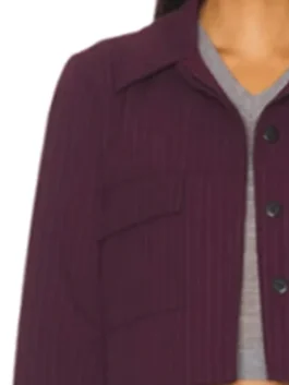 S02 Daphne Burgundy Cropped Jacket Look