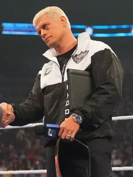Cody Rhodes jacket with lightweight windbreaker style and wrestling appeal.