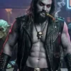 Supergirl Jason Momoa Leather Vest with rugged movie-inspired sleeveless styling.