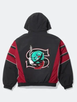 Supreme x SALEM Black and Red Pullover Jacket