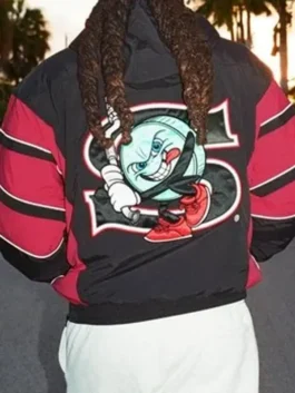 Supreme x SALEM Black and Red Pullover Jacket