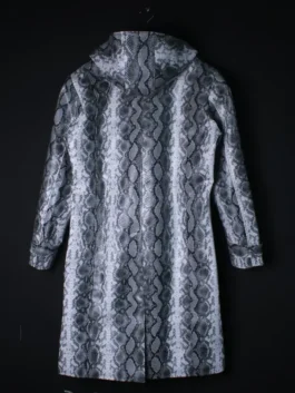 Victor Gideon coat with clean structure and polished finish.