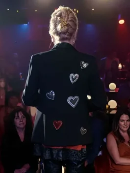 Hacks S03 black blazer with elegant TV-inspired outerwear look.