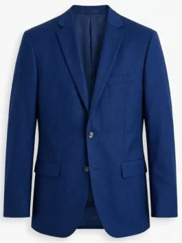 M.I.A. 2026 Alberto Guerra Blue Blazer full view with sharp blue screen-inspired formal style