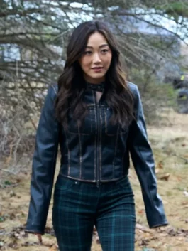 Kimiko Miyashiro black jacket inspired by The Boys Season 5 character fashion.
