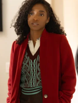 Faith Mitchell red wool coat inspired by Will Trent Season 4 character fashion.